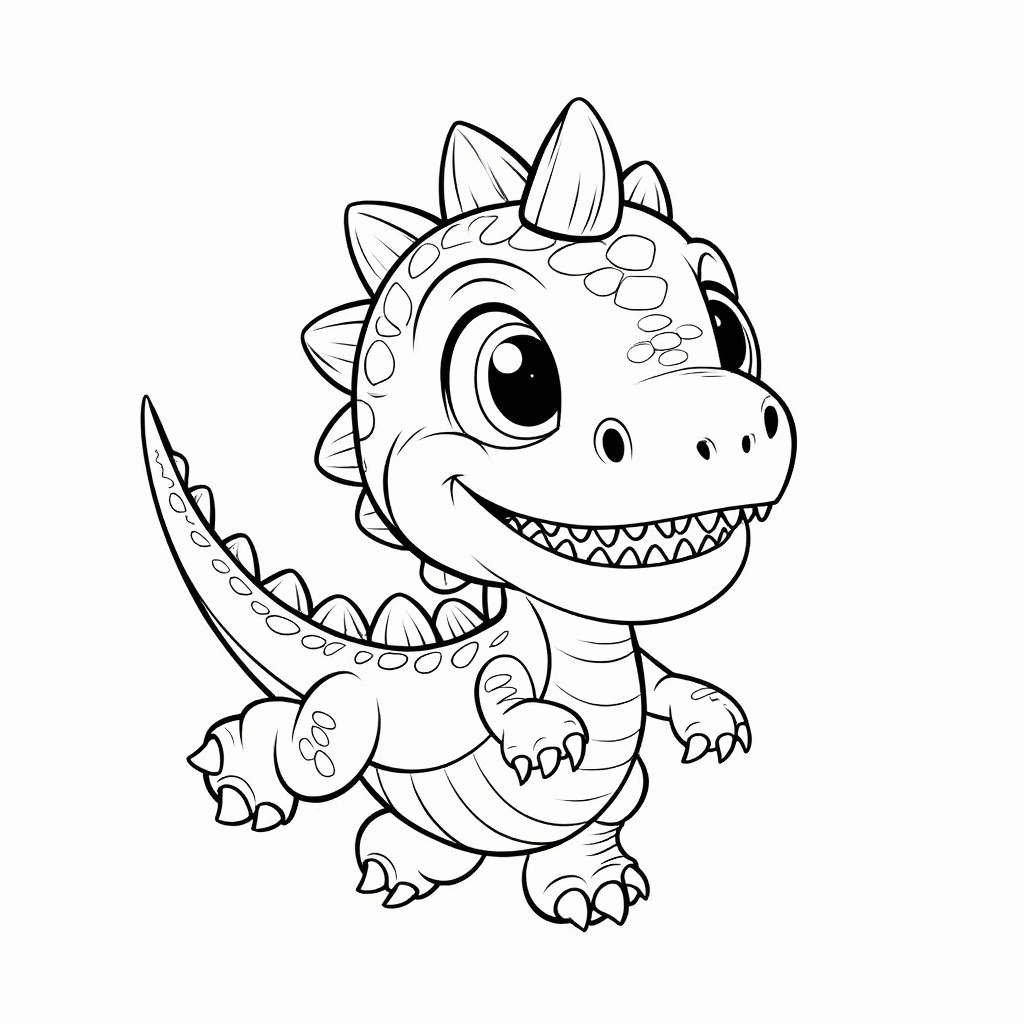 可愛い小さな恐竜がミニ飛竜の背中に乗り、嬉しそうに前足を振っている